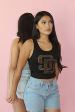 Load image into Gallery viewer, RHINESTONE PADRES CROPPED TANKS
