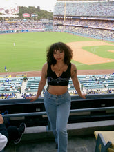 Load image into Gallery viewer, RHINESTONE DODGER CROP TANK TOPS
