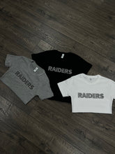 Load image into Gallery viewer, RHINESTONE RAIDER BABY-T CROP TOP
