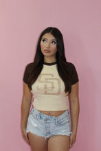 Load image into Gallery viewer, RHINESTONE SD PADRES BASEBALL BABY T’S
