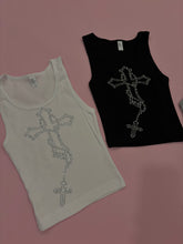 Load image into Gallery viewer, RHINESTONE ROSARY TANK TOP
