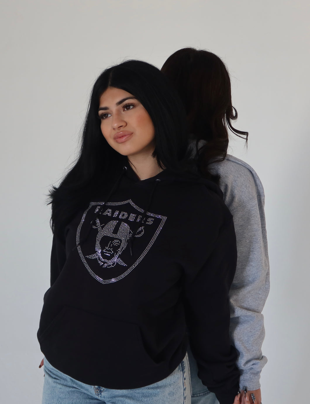 RHINESTONE RAIDERS HOODIE